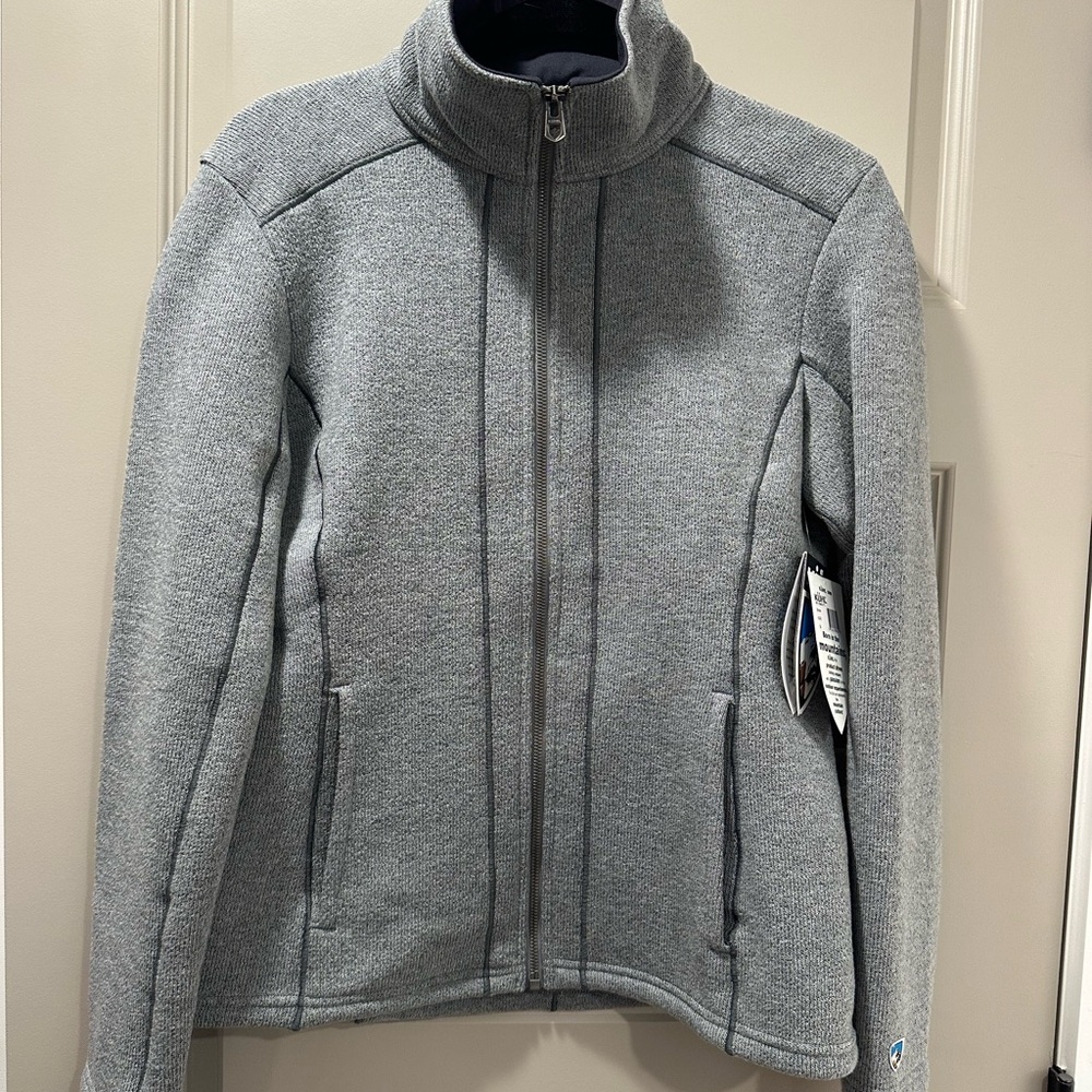 NWT Kuhl Stella Gray Full-Zip Jacket, Size Medium